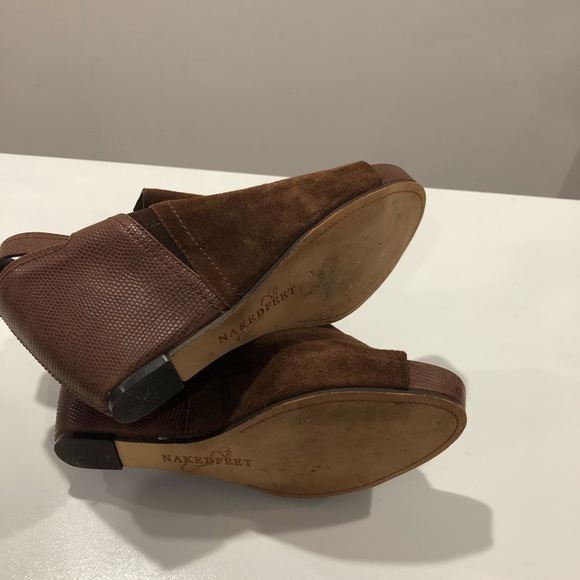 Naked Feet Brown Wedge Sandal - Picture 5 of 5